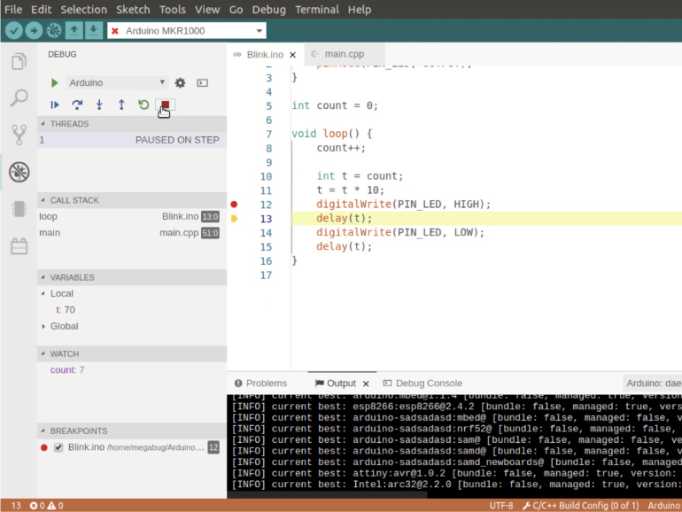 Arduino Blog » Preview the Debugger feature for the Arduino Pro IDE